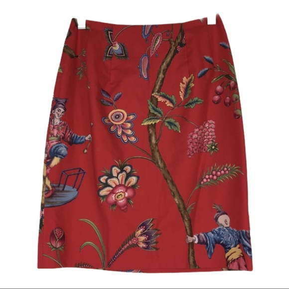 Steven Stolman Mini Skirt. Small. Coral red - Picture 1 of 6